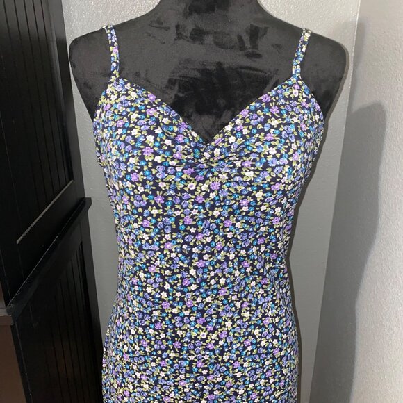 A. Byer Dress Size‎ M Floral Midi Whimsigoth Gothic Romance Dark Academia Moody - Picture 2 of 9